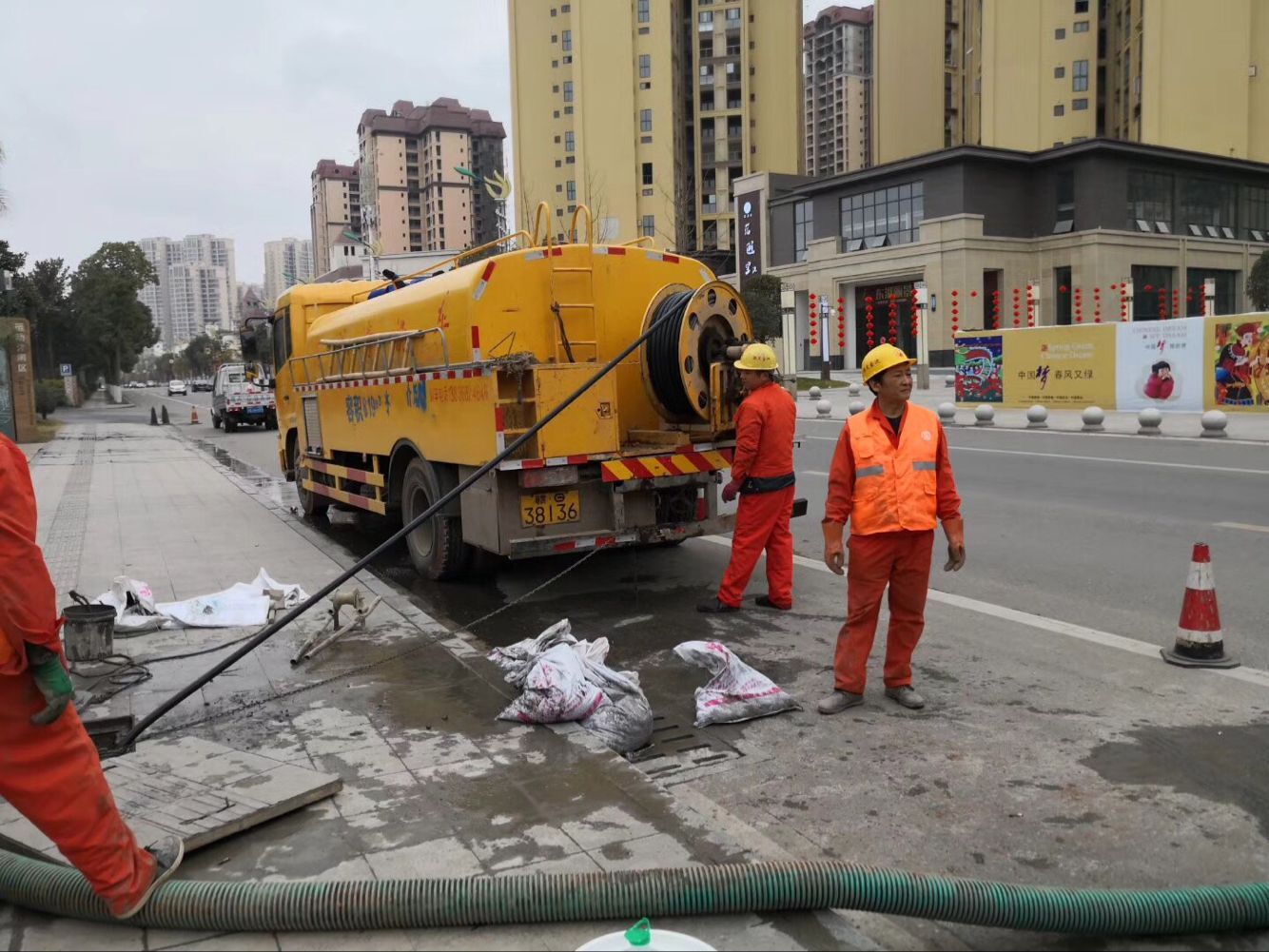 晋源排污管道清淤-管道清洗
